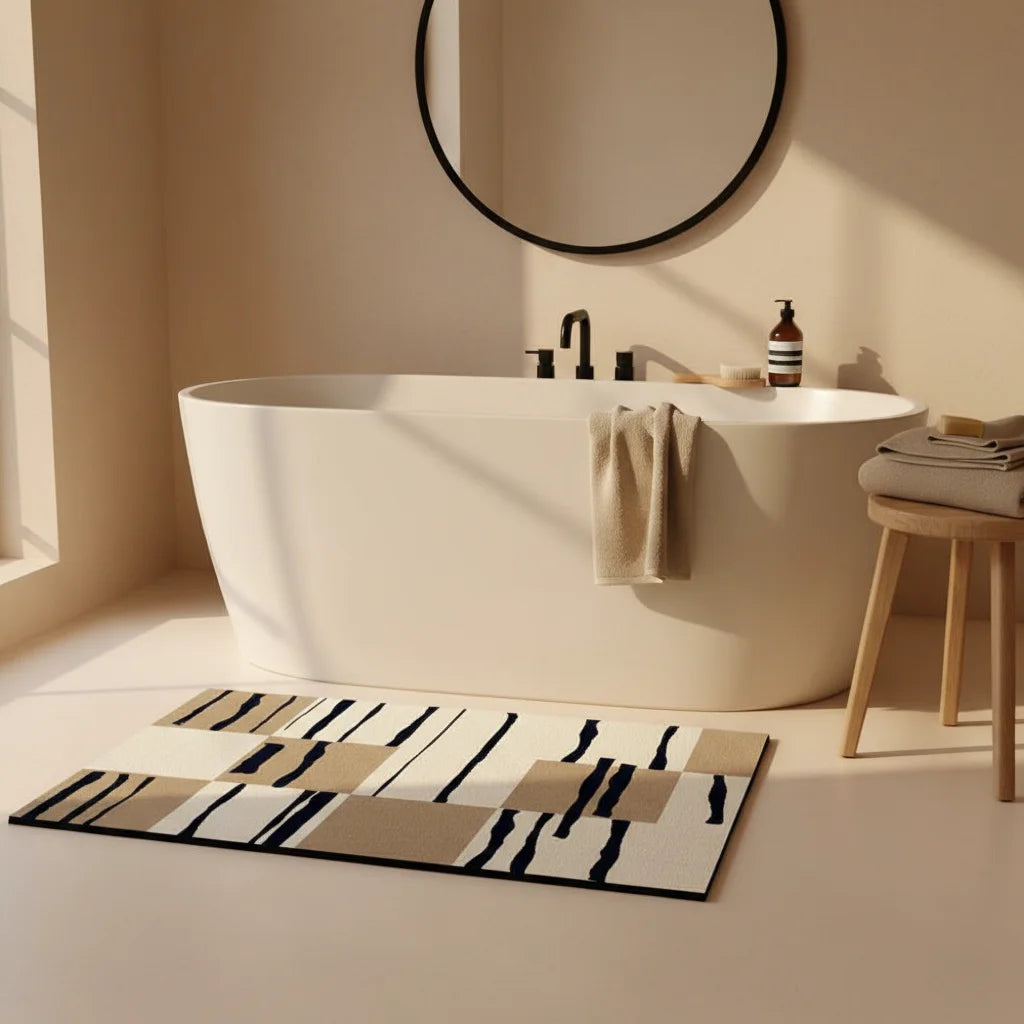 Tapis de Bain Diatomite Art Moderne