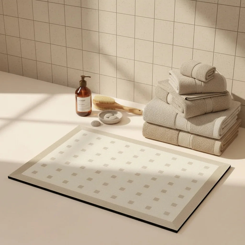 Tapis de Bain Diatomite Design Classique