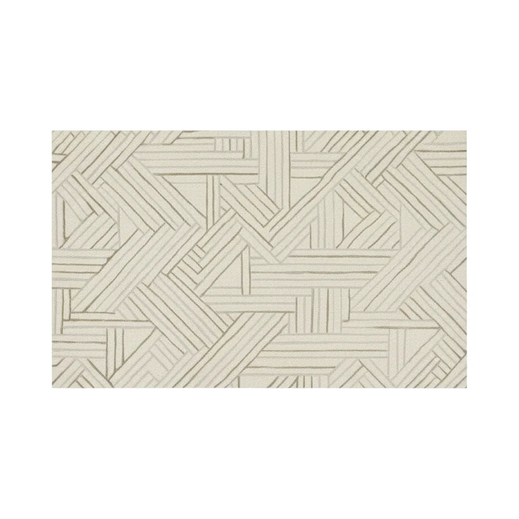 Tapis de Bain Diatomite Grande Taille Lignes Entrecroisées