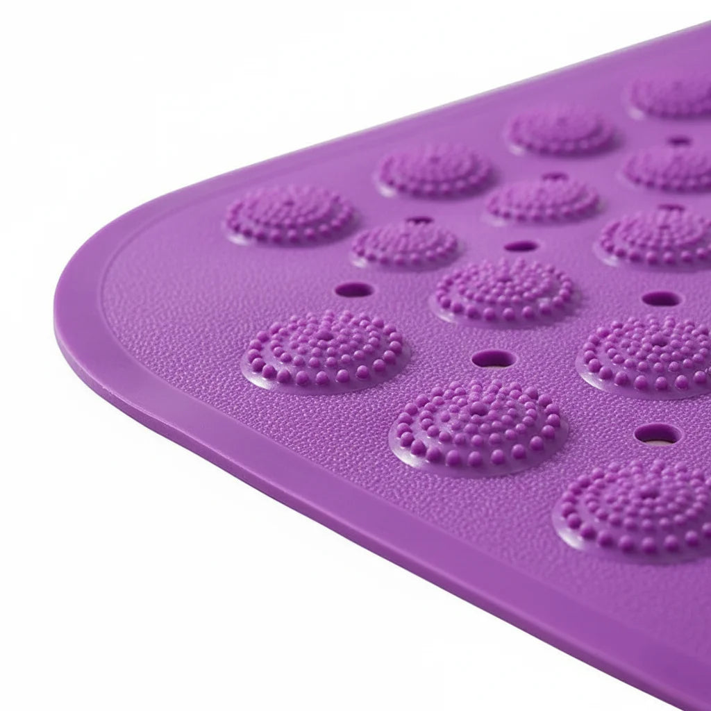 Tapis de Bain Douche Violet Prune