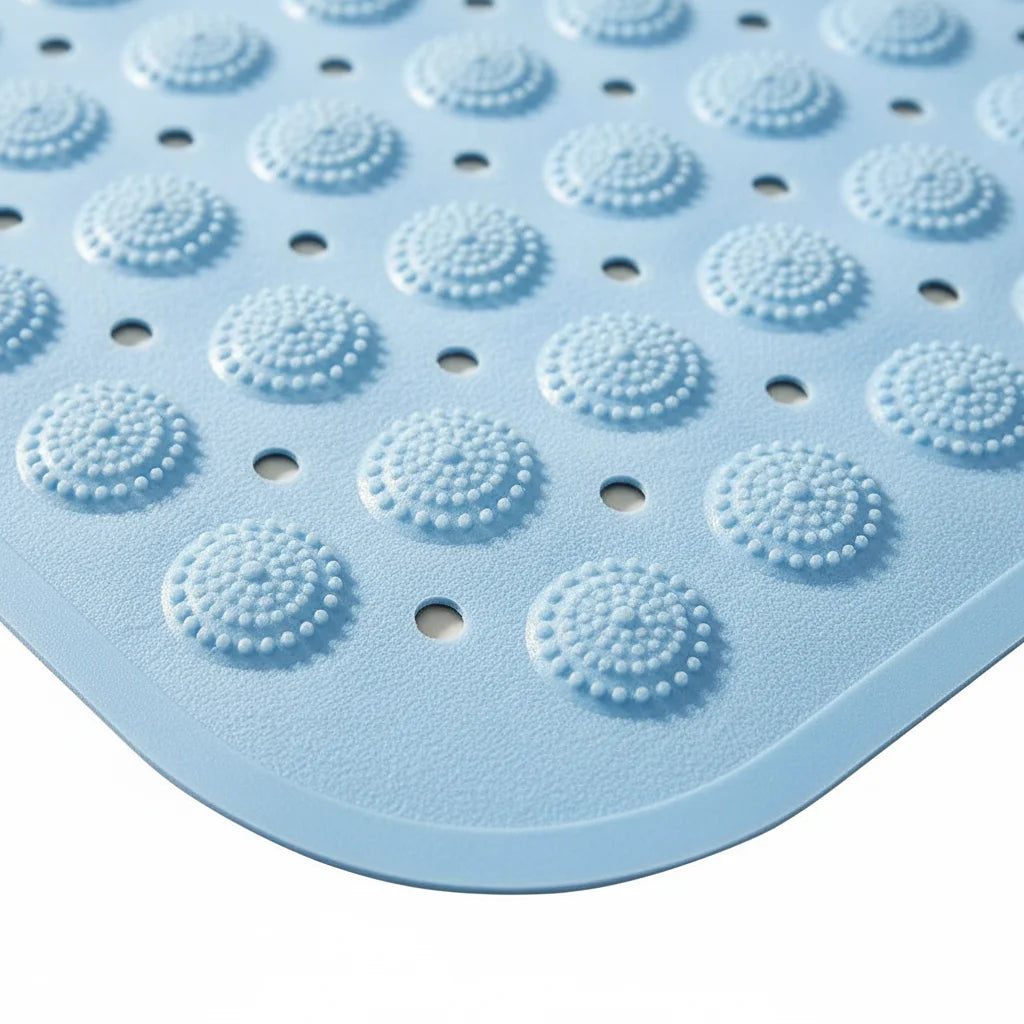 Tapis de Bain Douche Bleu Pastel