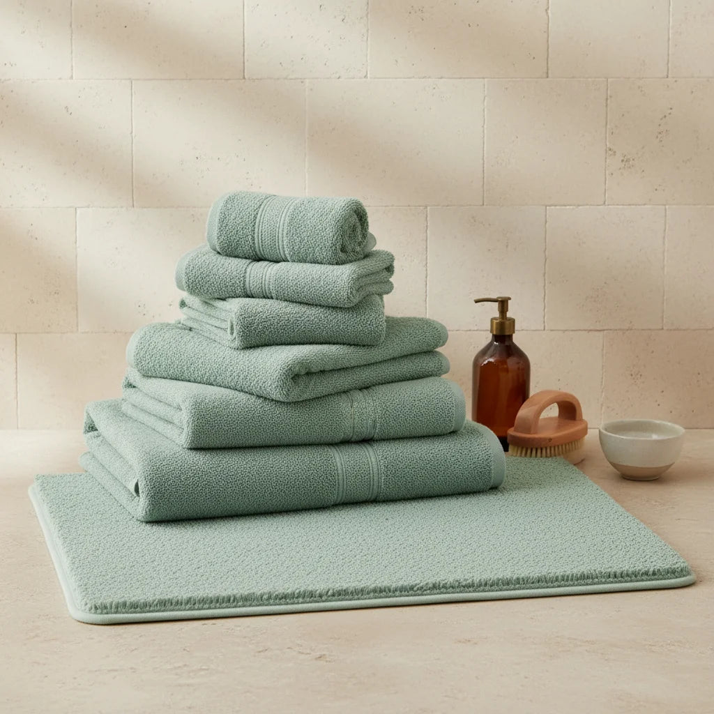 Tapis De Bain Doux Vert Menthe
