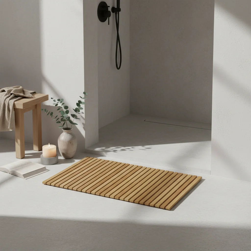 Tapis De Bain En Bambou