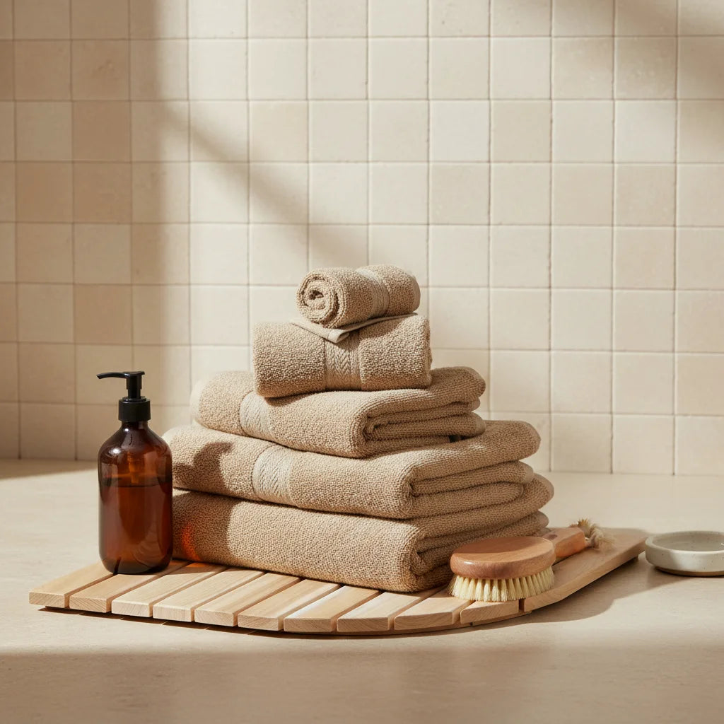 Tapis de Bain en Bois 90x90cm