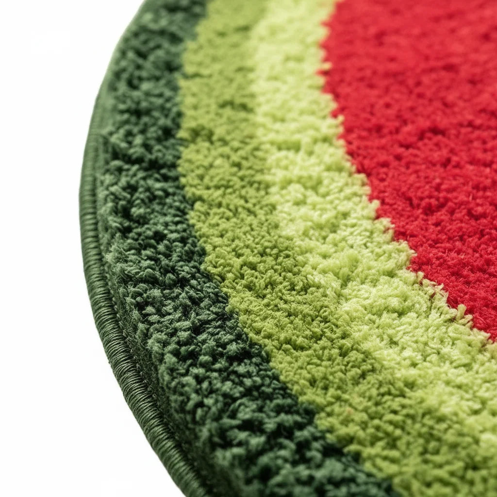 Tapis de Bain en forme Demi Lune Tranche Pastèque