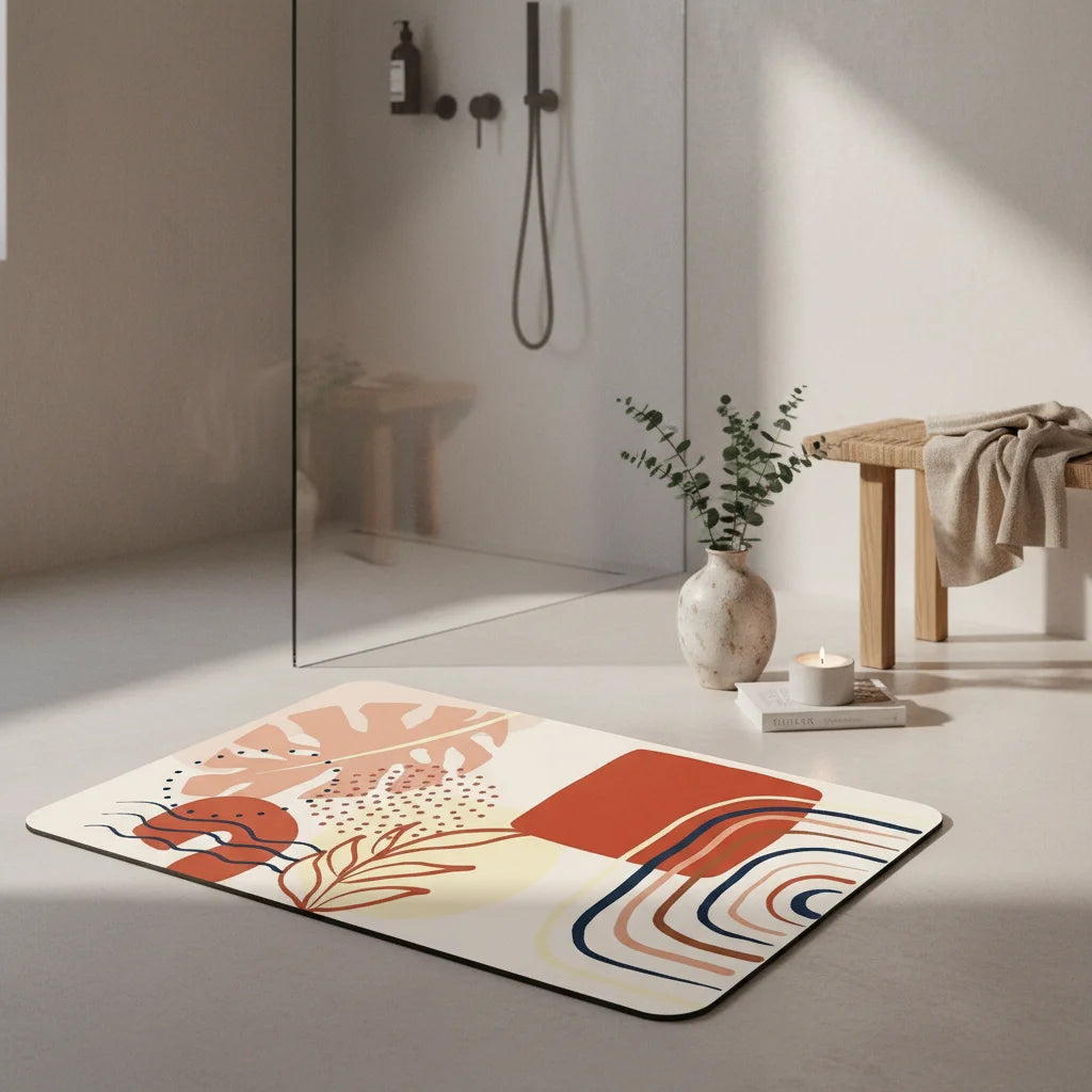 Tapis De Bain En Terre De Diatomée