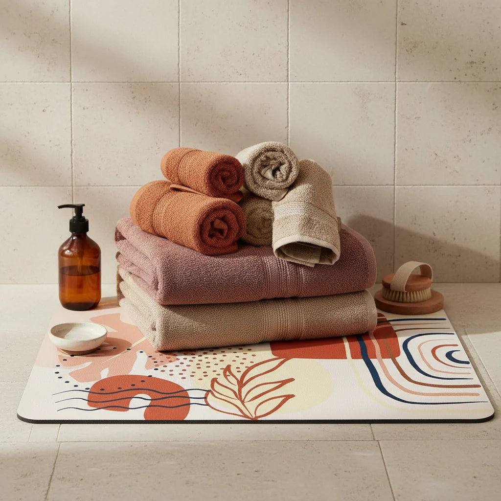 Tapis De Bain En Terre De Diatomée