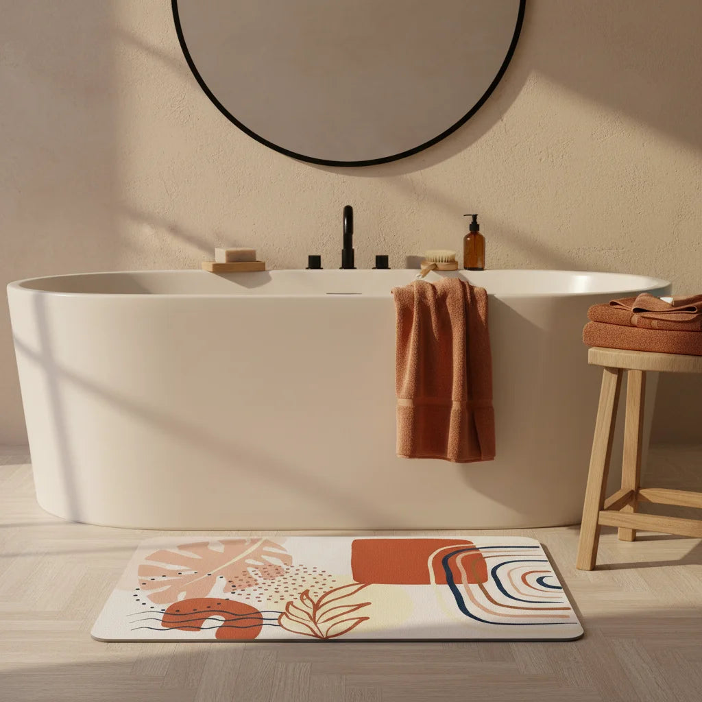 Tapis De Bain En Terre De Diatomée