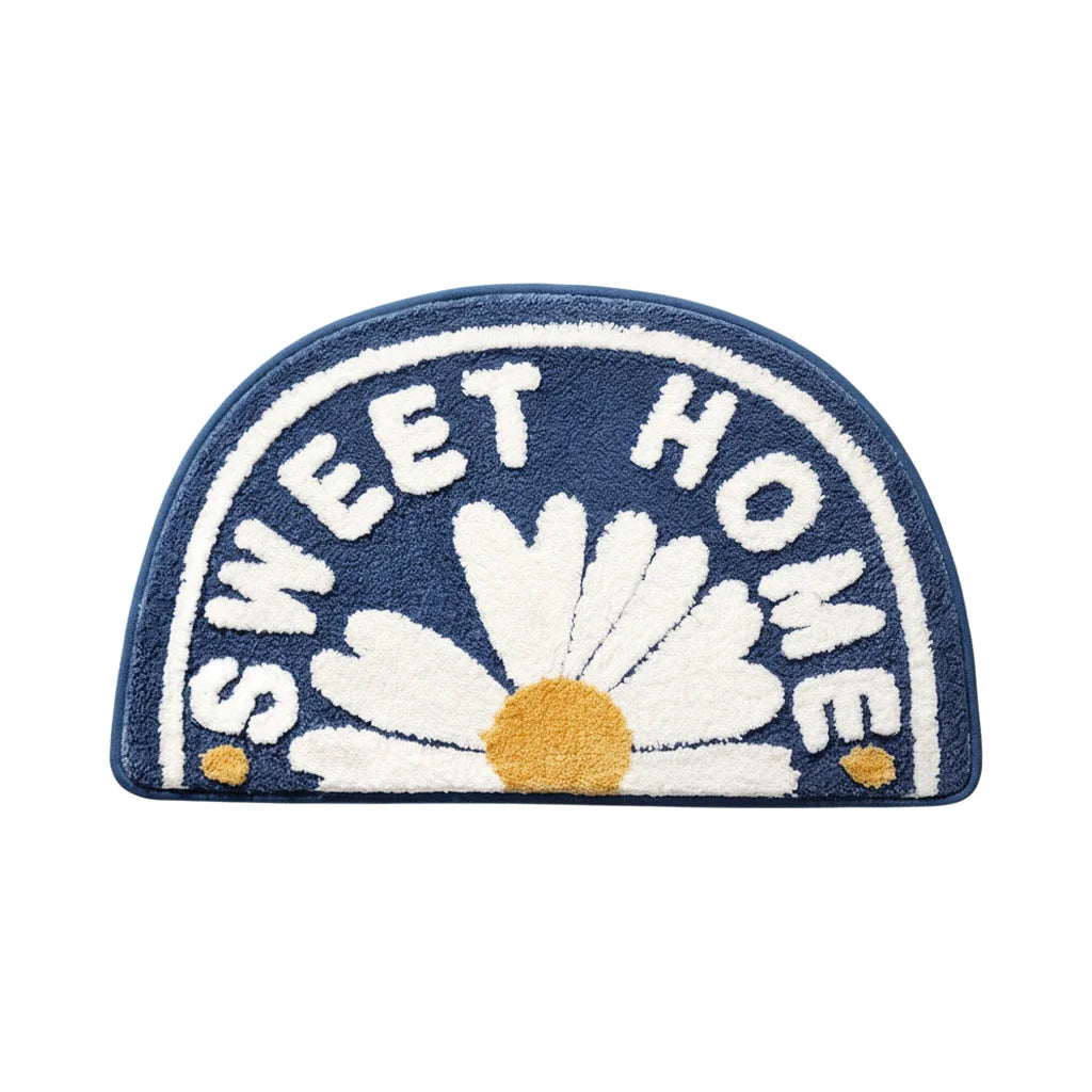 Tapis de Bain Épais Demi Lune