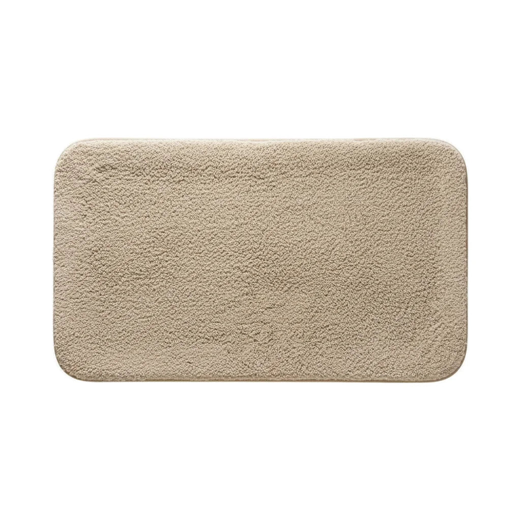 Tapis De Bain Épais Et Moelleux Beige Sable