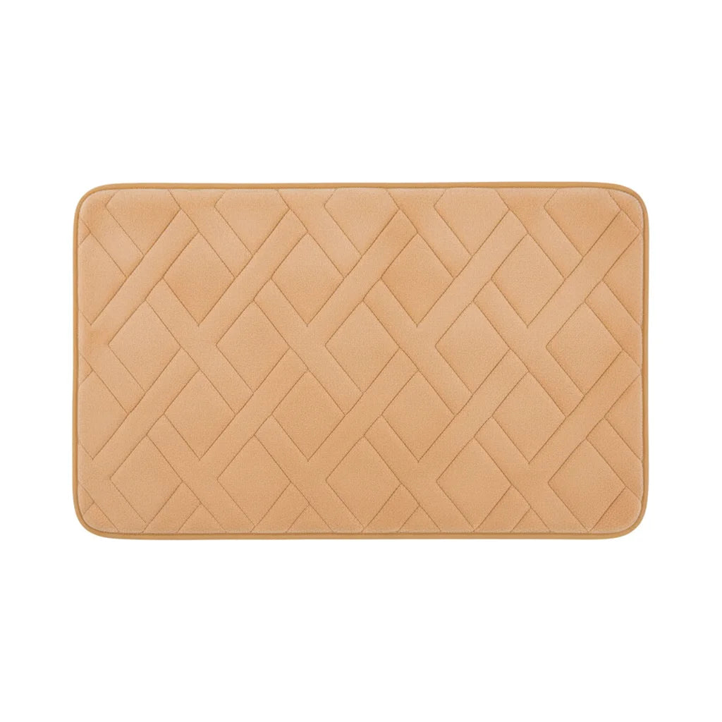 Tapis De Bain Épais Luxe Beige Sable