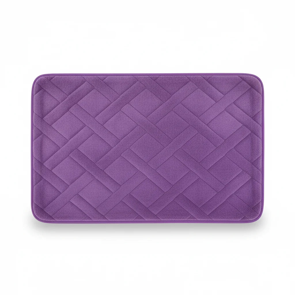 Tapis De Bain Épais Luxe Lavande Pastel