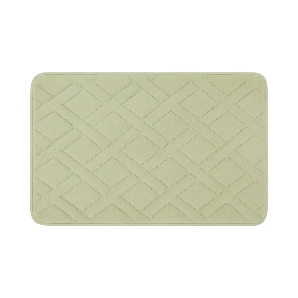 Tapis De Bain Épais Luxe Vert Tilleul