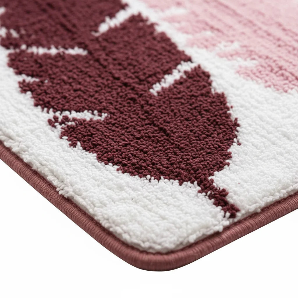 Tapis de Bain Épais Motif Plume
