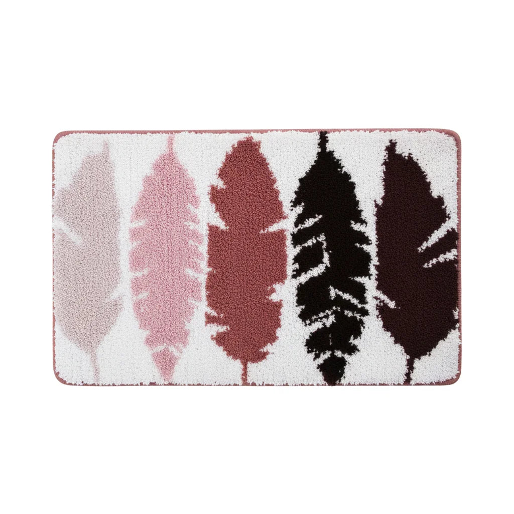 Tapis de Bain Épais Motif Plume