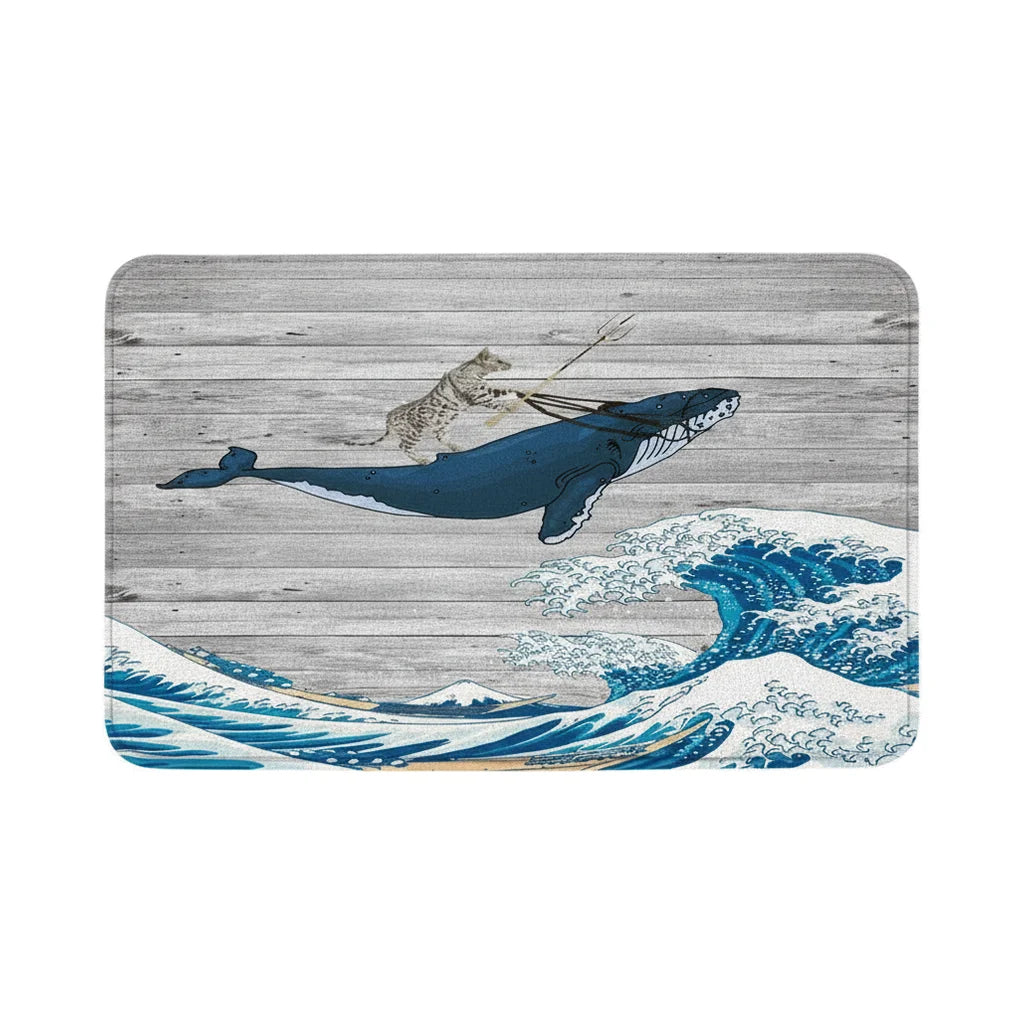 Tapis de Bain Fantaisie Baleine Ocean