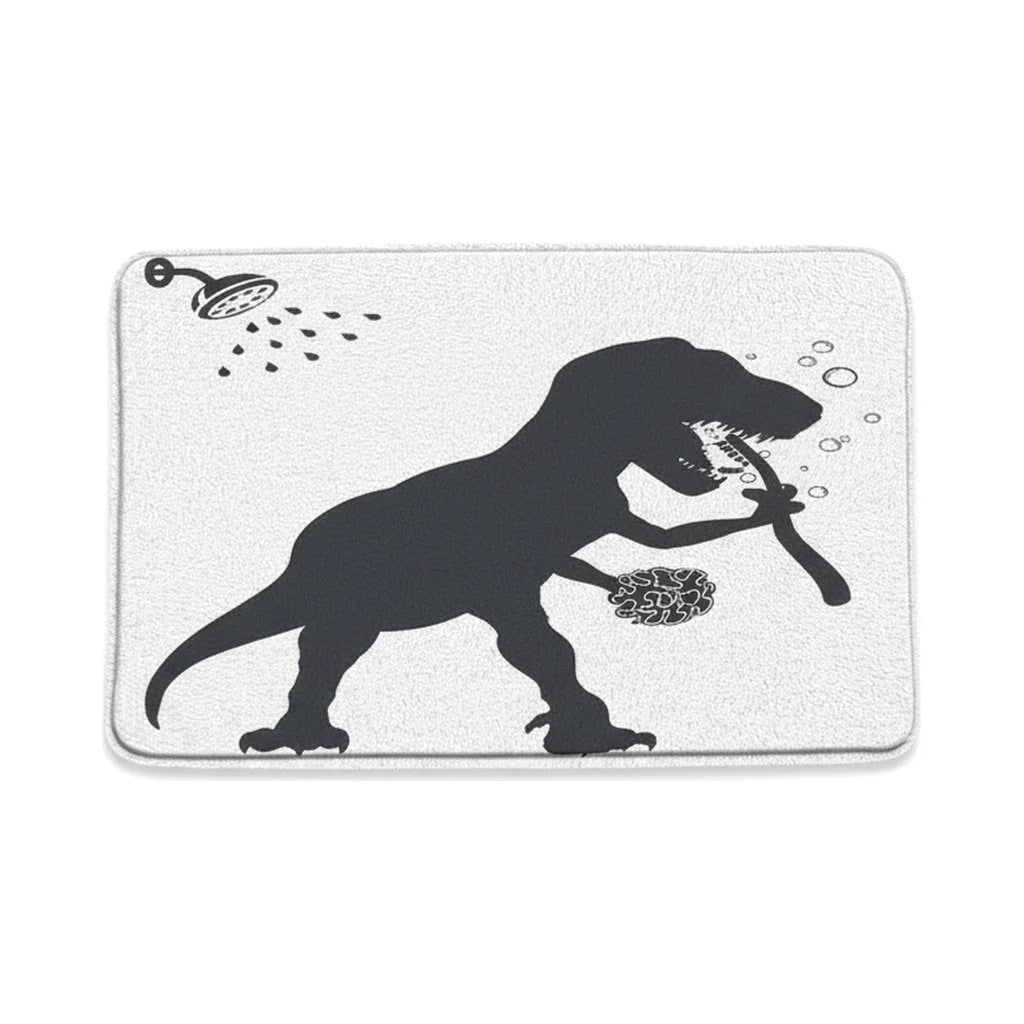 Tapis de Bain Fantaisie Dino Silhouette