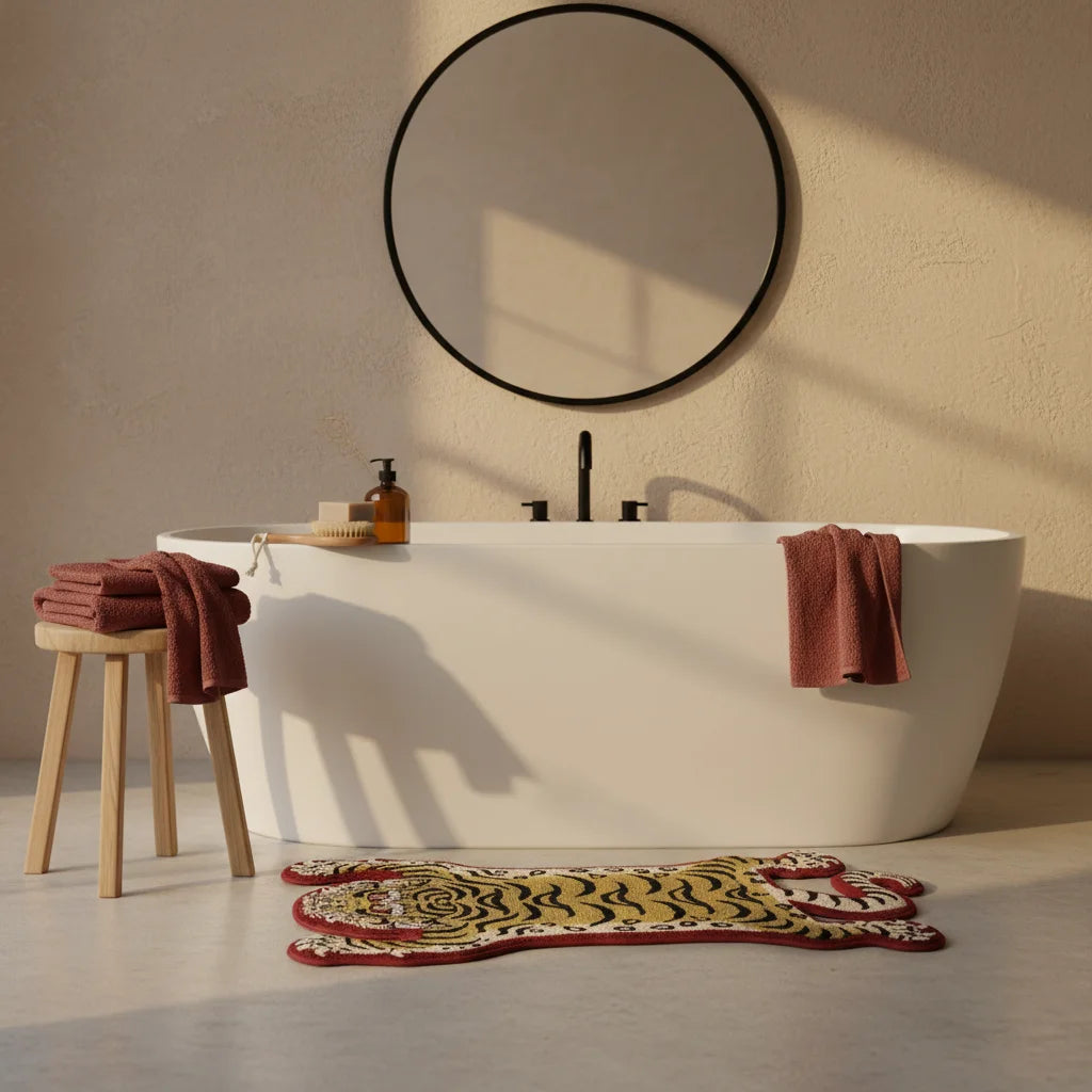 Tapis De Bain Forme Originale sandybrown