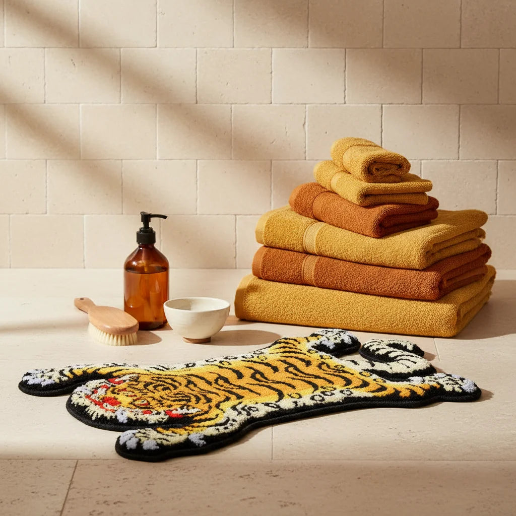 Tapis De Bain Forme Originale Orange