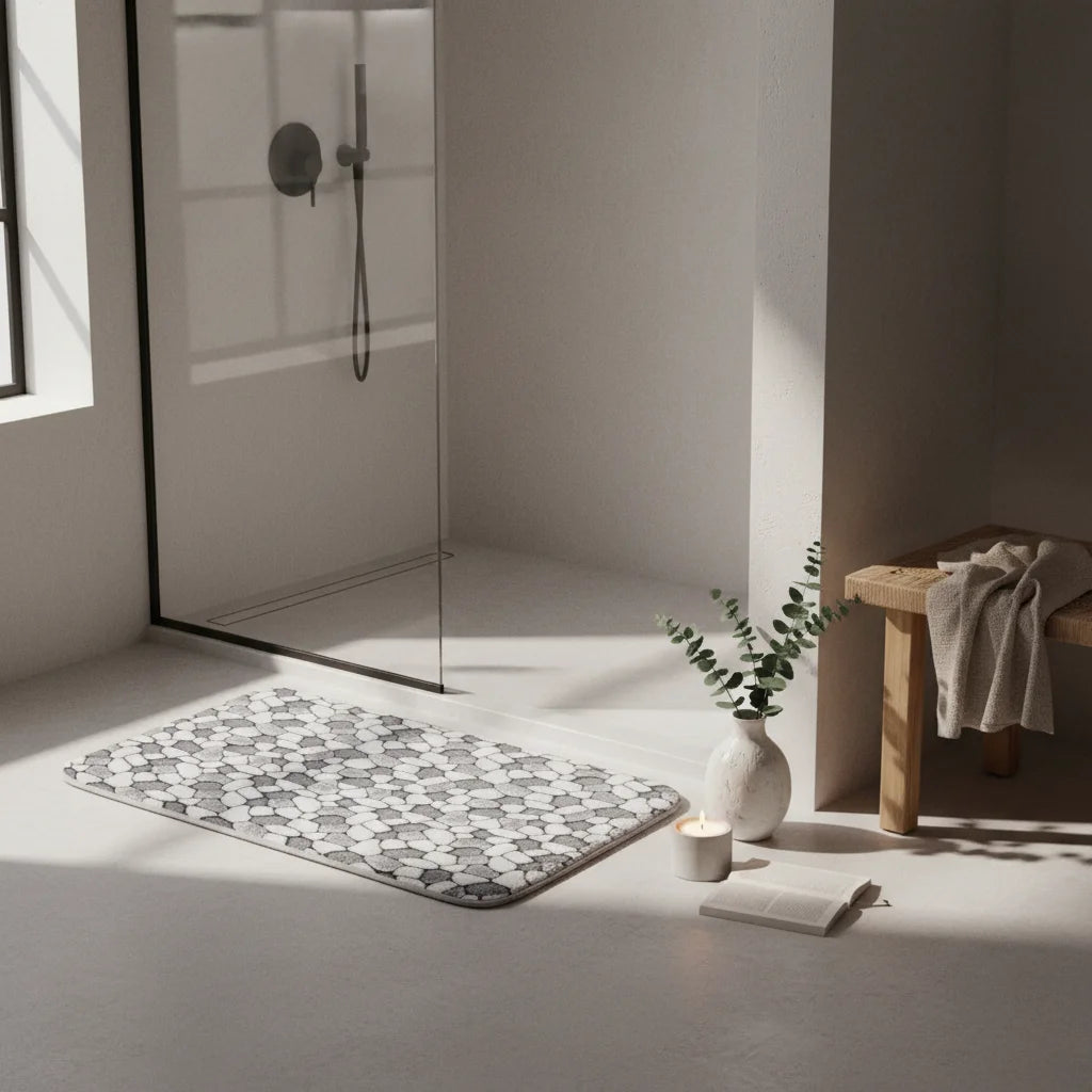 Tapis de Bain Galet Gris