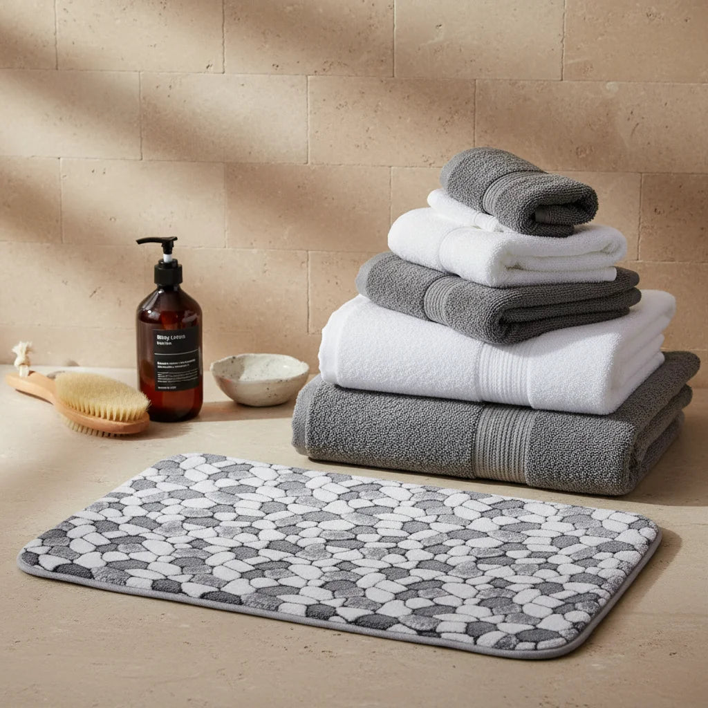 Tapis de Bain Galet Gris