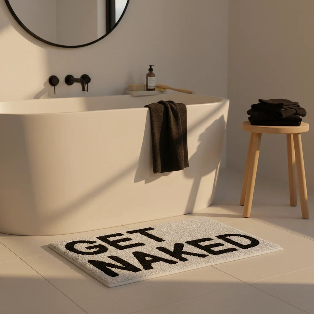 Tapis De Bain Get Naked Whitenaked
