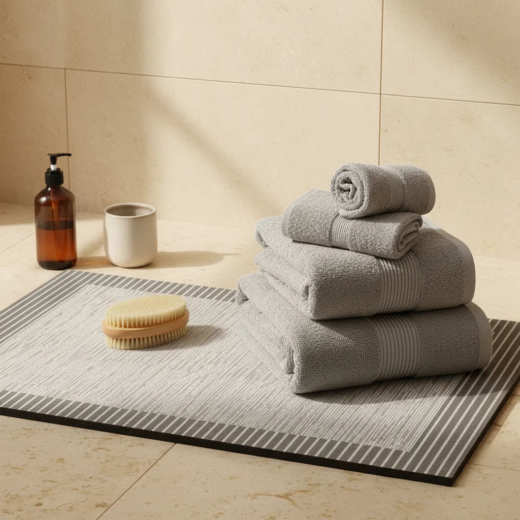 Tapis de Bain Gris Anthracite 60x120cm