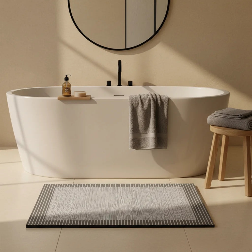 Tapis de Bain Gris Anthracite 60x120cm