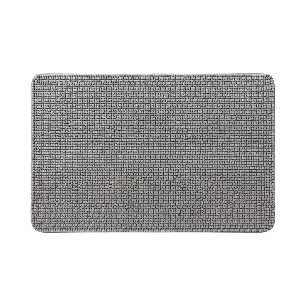 Tapis de Bain Gris Chenille Confort+