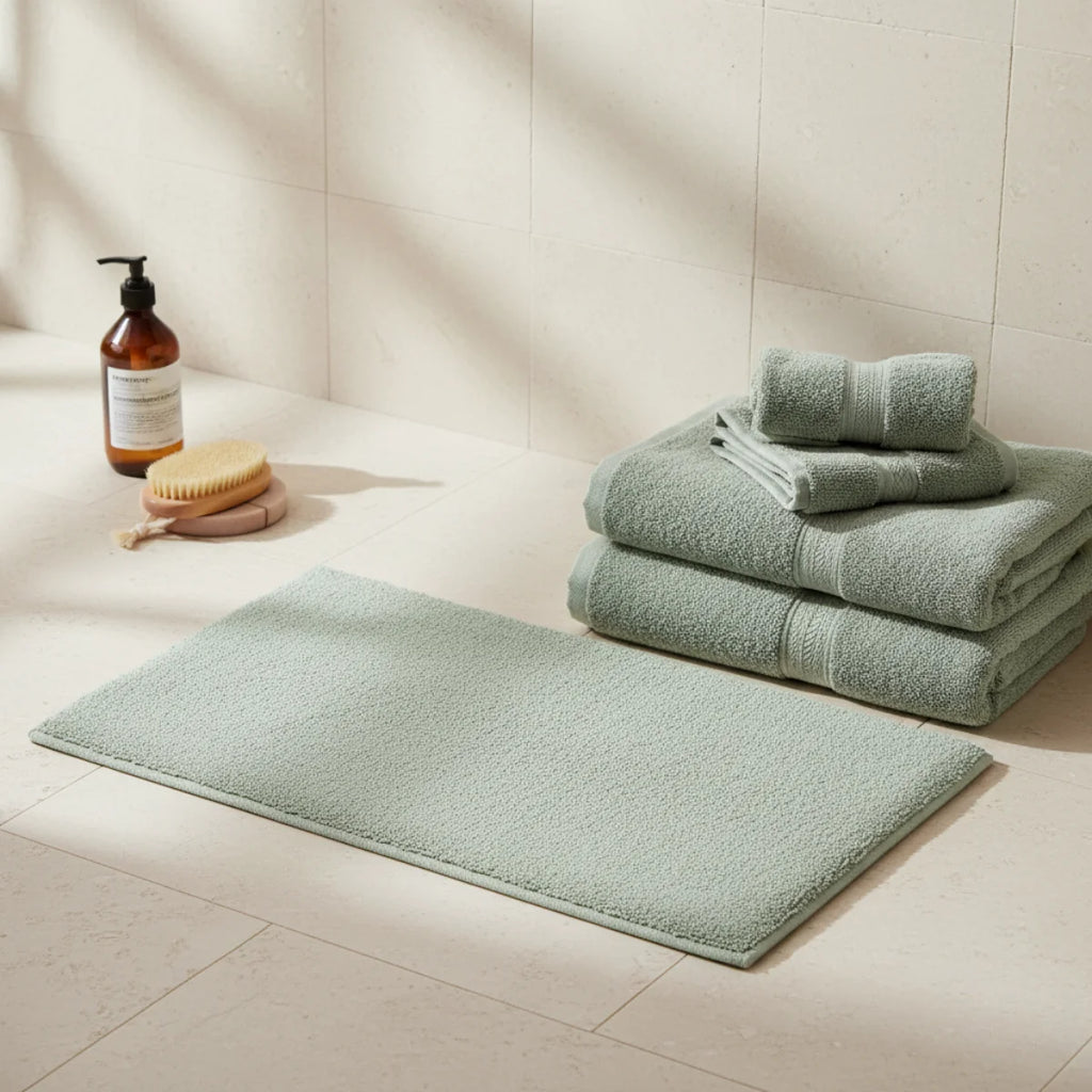 Tapis de Bain Gris Clair