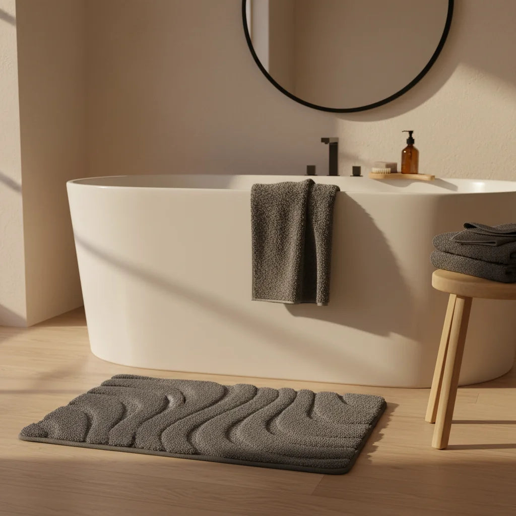 Tapis de Bain Gris Foncé #727478