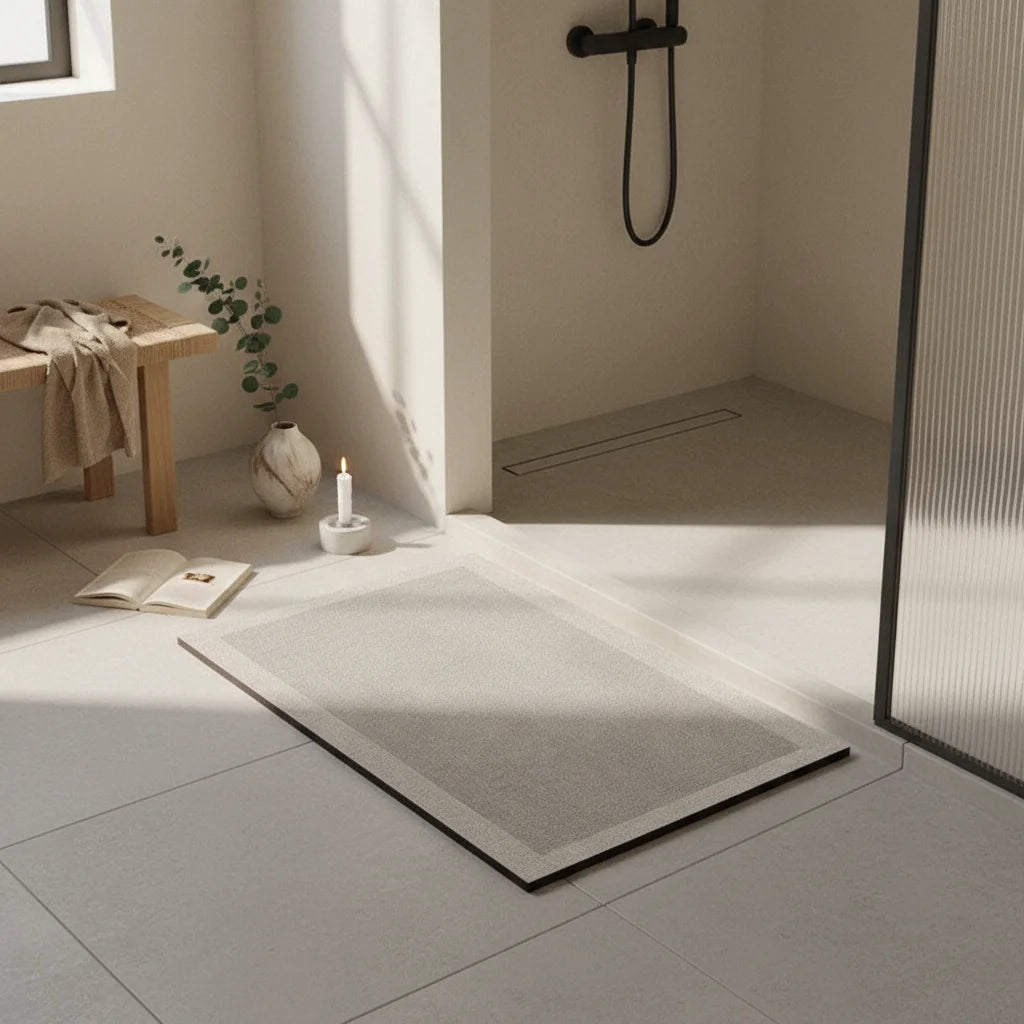 Tapis de Bain Gris Perle Gris perle