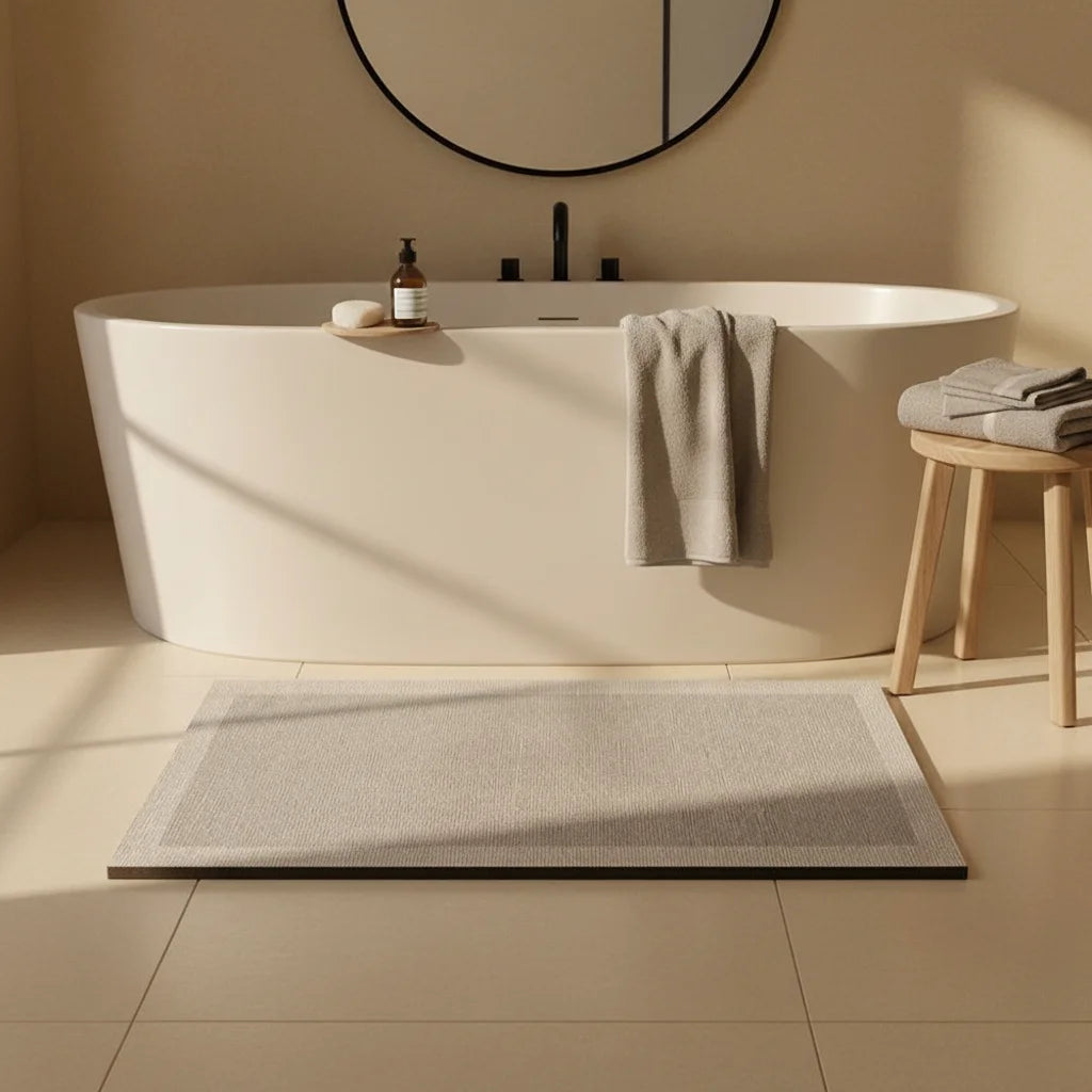 Tapis de Bain Gris Perle Gris perle