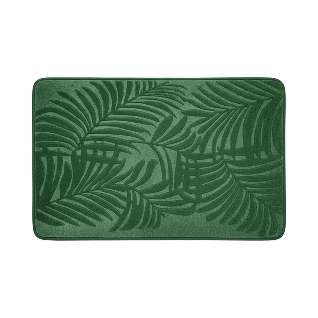 Tapis de Bain Jungle Palmier Émeraude