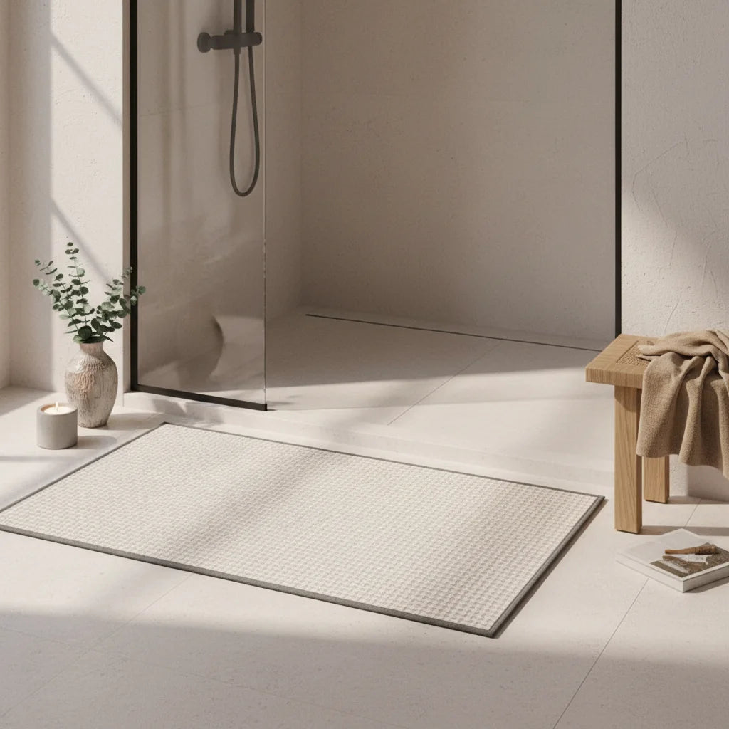 Tapis de Bain Luxe Chanvre Lumineux