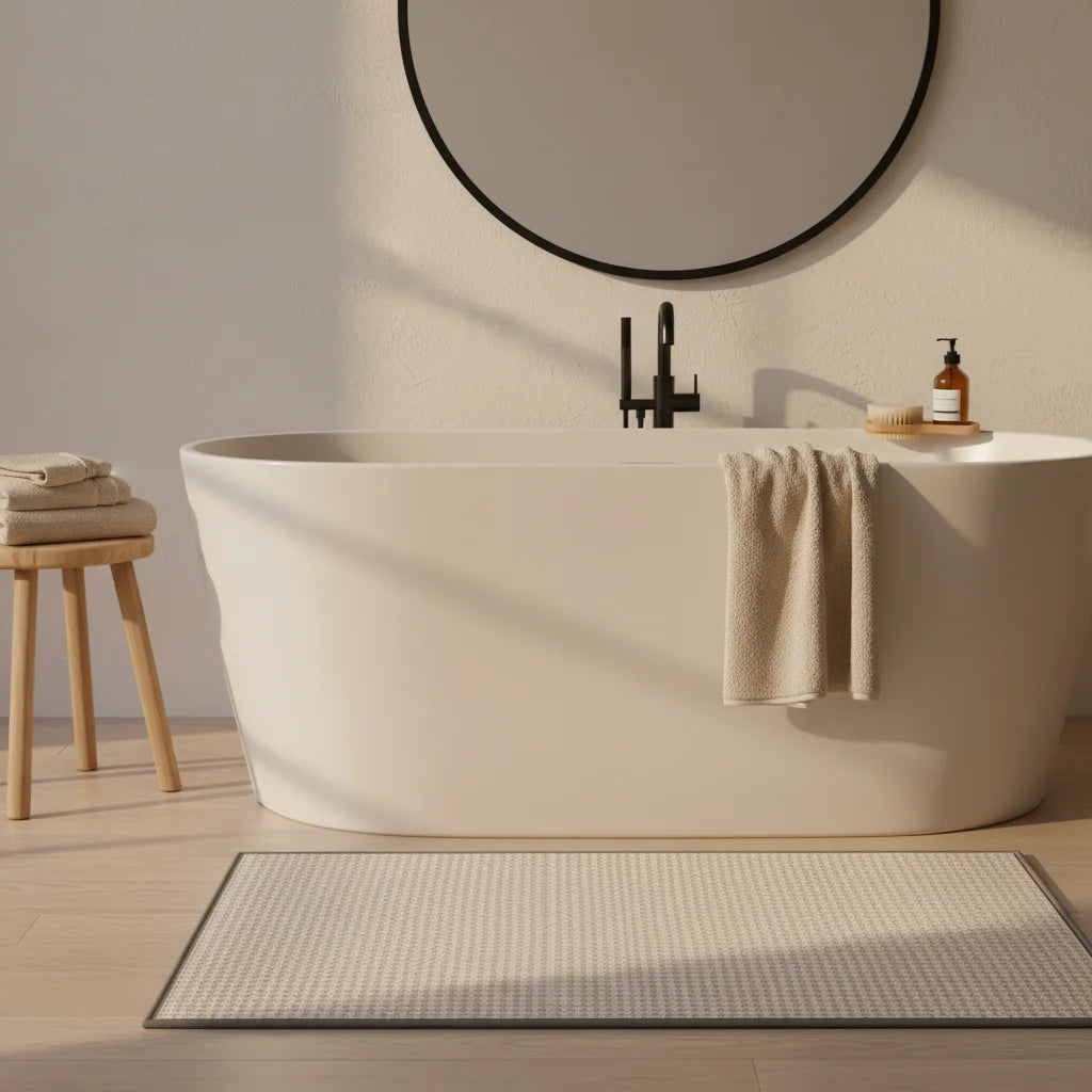 Tapis de Bain Luxe Chanvre Lumineux