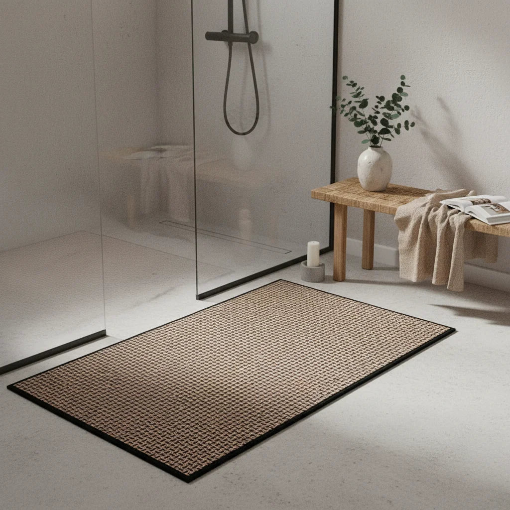Tapis de Bain Luxe Lin Contraste