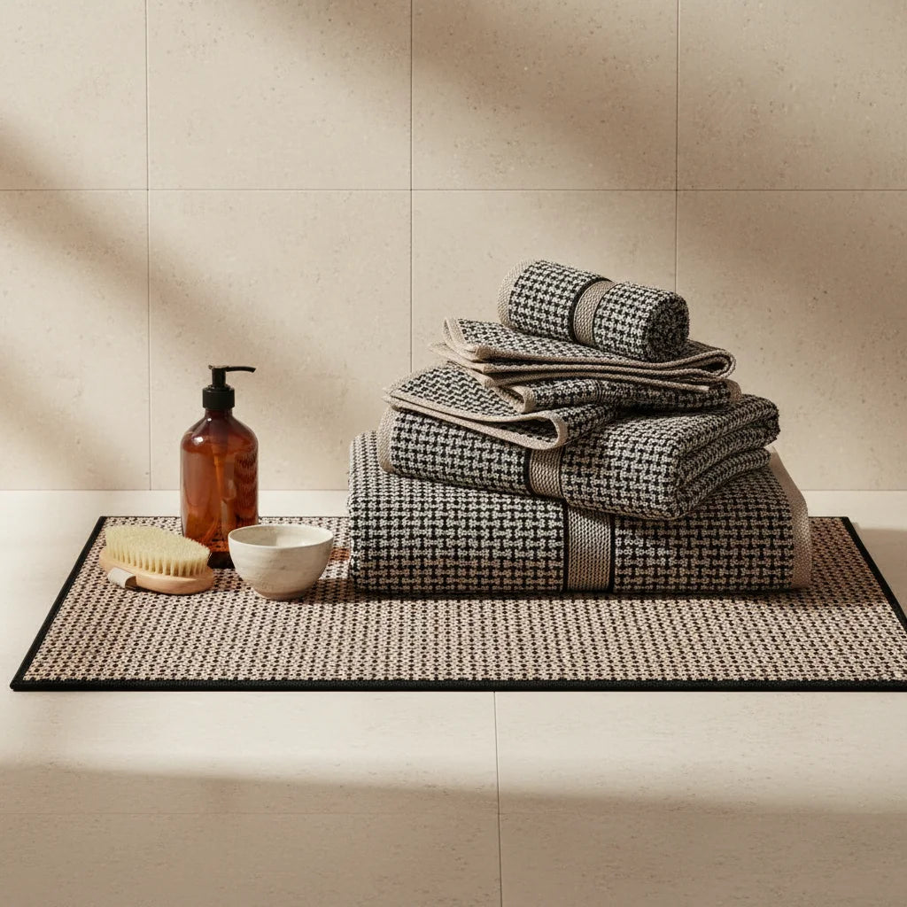 Tapis de Bain Luxe Chanvre Lumineux