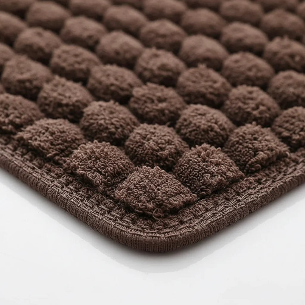 Tapis de Bain Marron Chocolat maroon