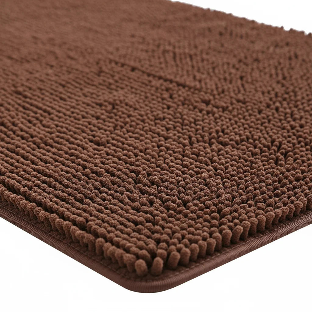 Tapis de Bain Marron Foncé