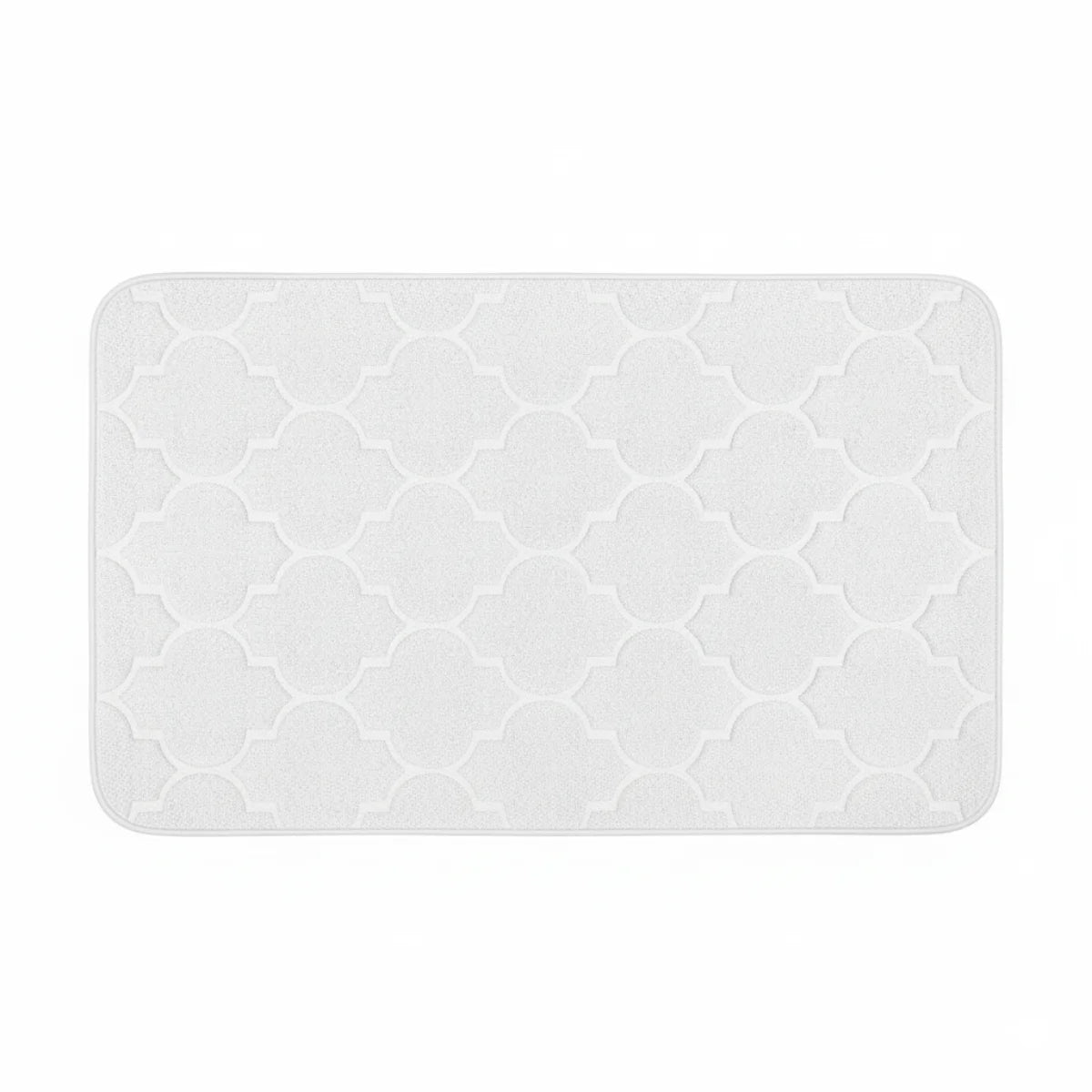Tapis de Bain Mémoire de Forme Blanc Nuage