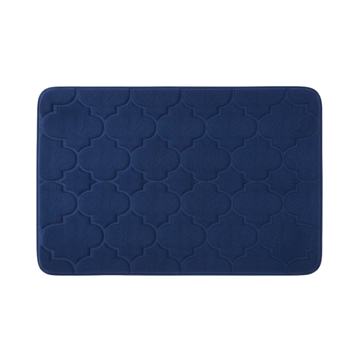 Tapis de Bain Mémoire de Forme Bleu Nuit