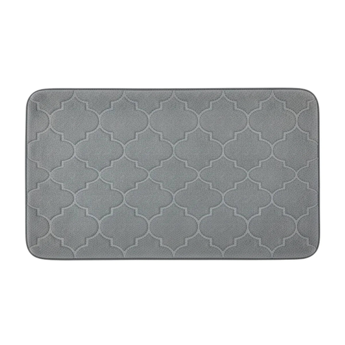 Tapis de Bain Mémoire de Forme Gris Anthracite