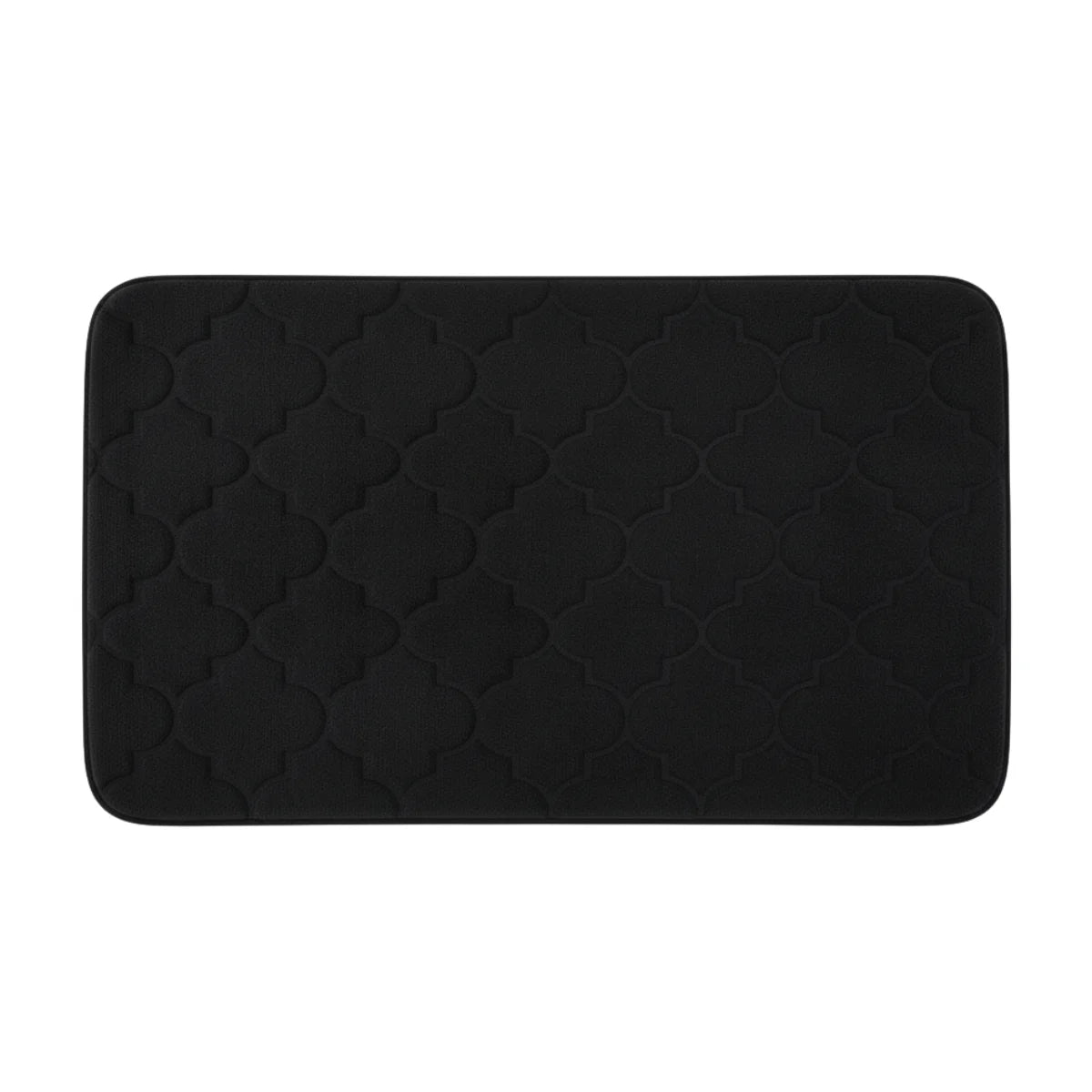 Tapis de Bain Mémoire de Forme Noir Profond