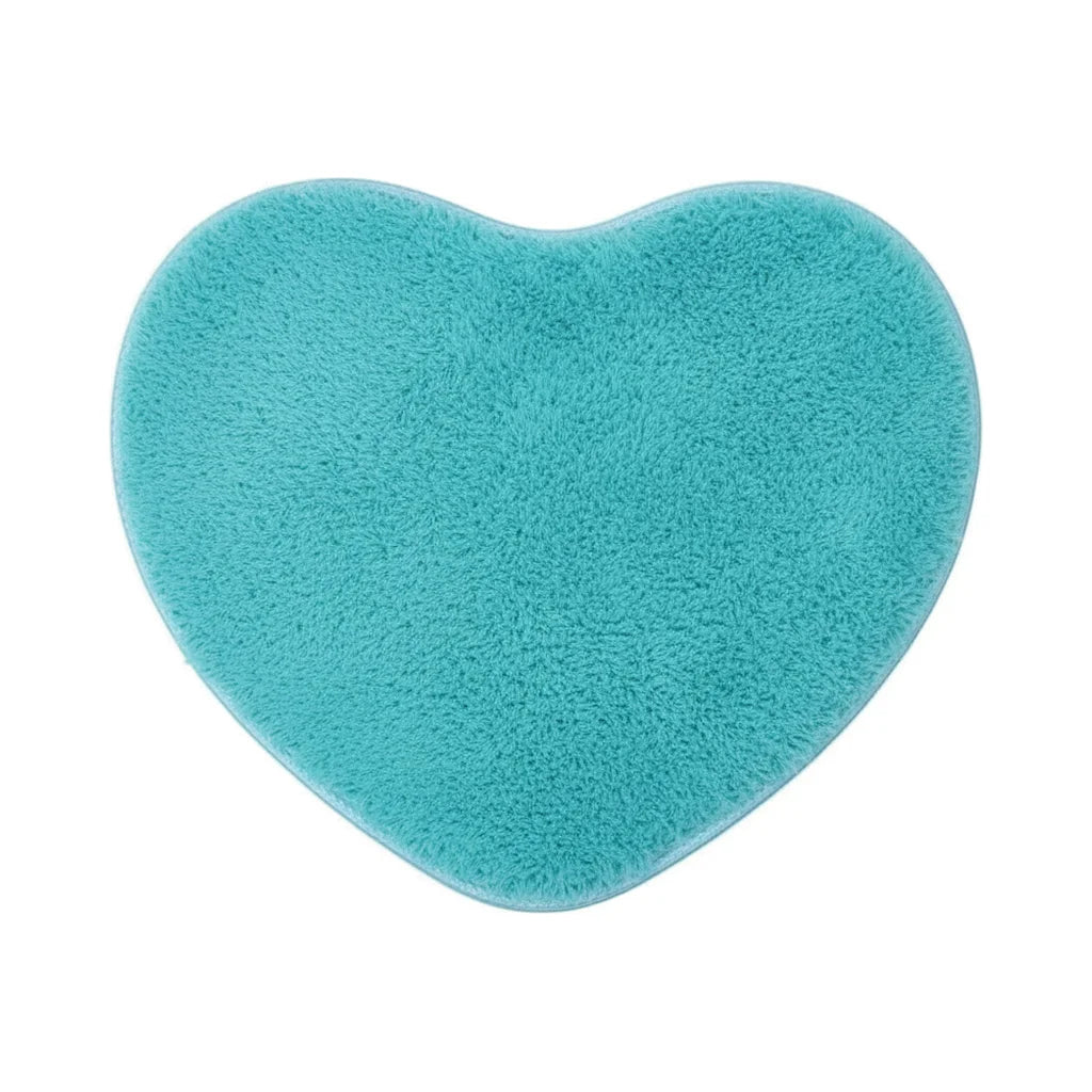 Tapis de Bain Microfibre Chenille Bleu Lagon