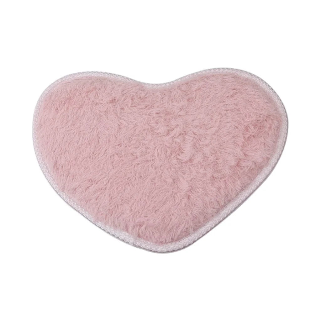 Tapis de Bain Microfibre Chenille Rose Poudré