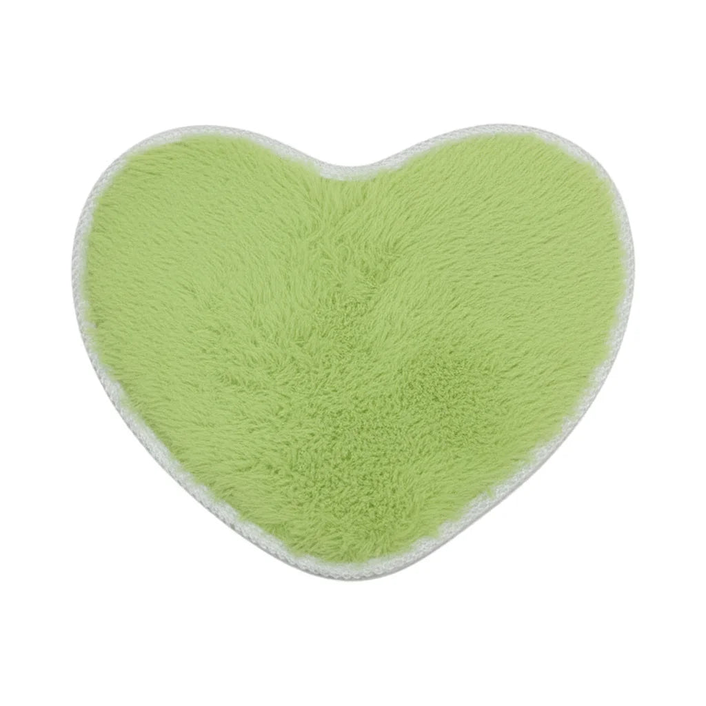 Tapis de Bain Microfibre Chenille Vert Tilleul