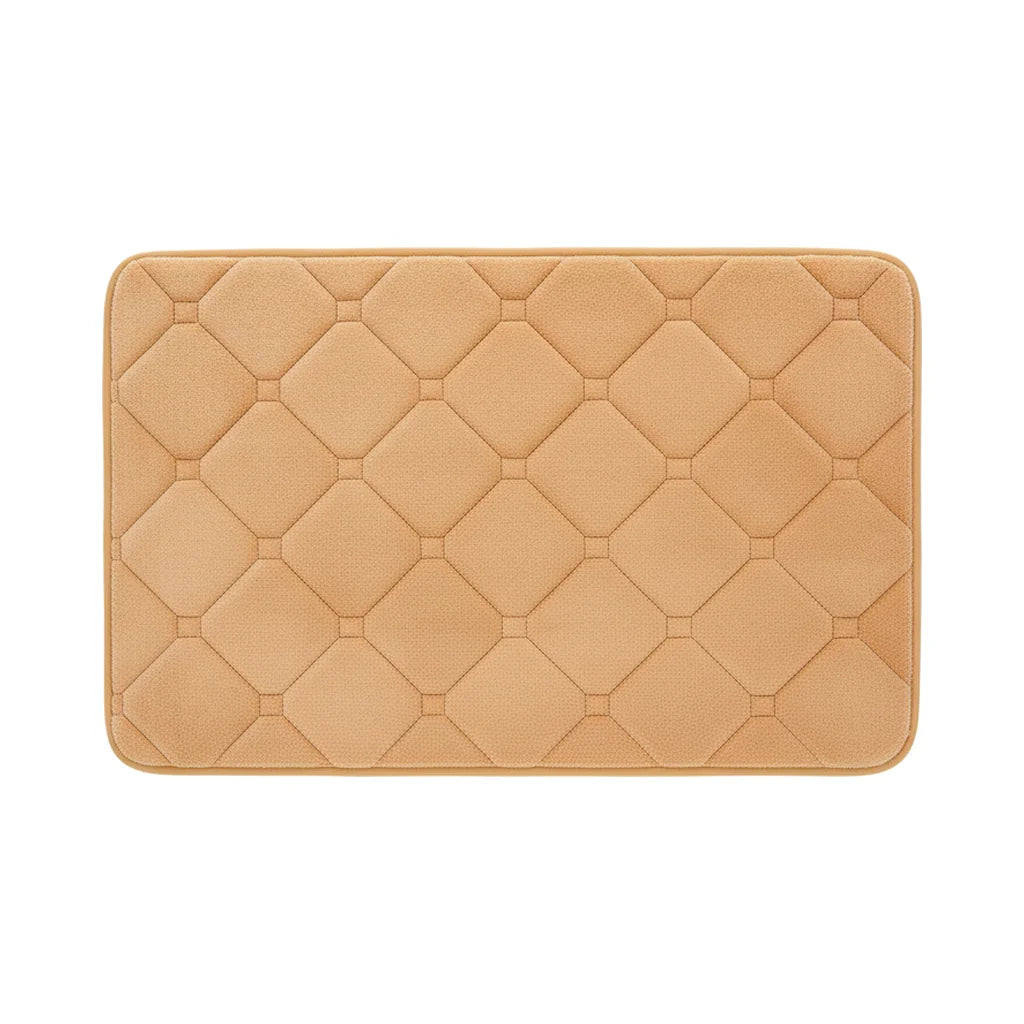 Tapis de Bain Microfibre Mémoire de Forme Sable Chaud