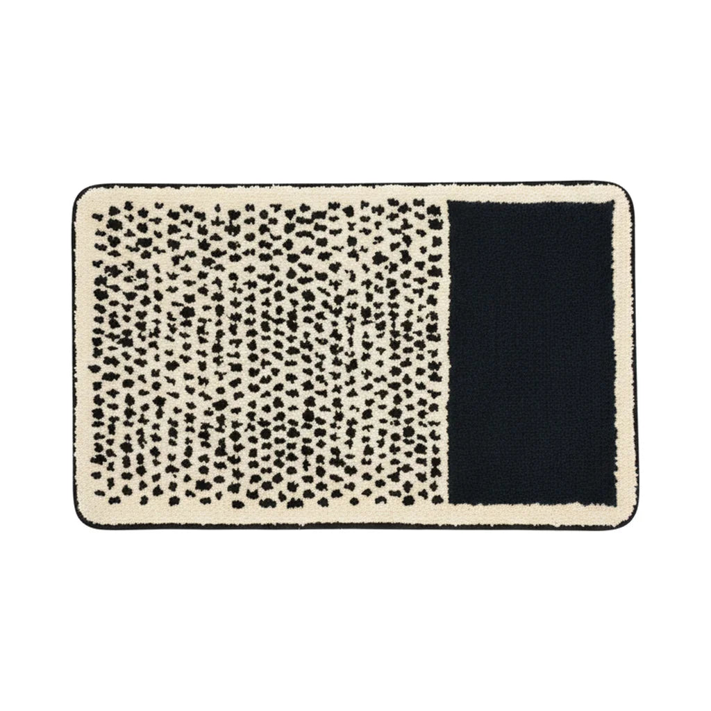 Tapis de Bain Moderne Abstrait Contraste