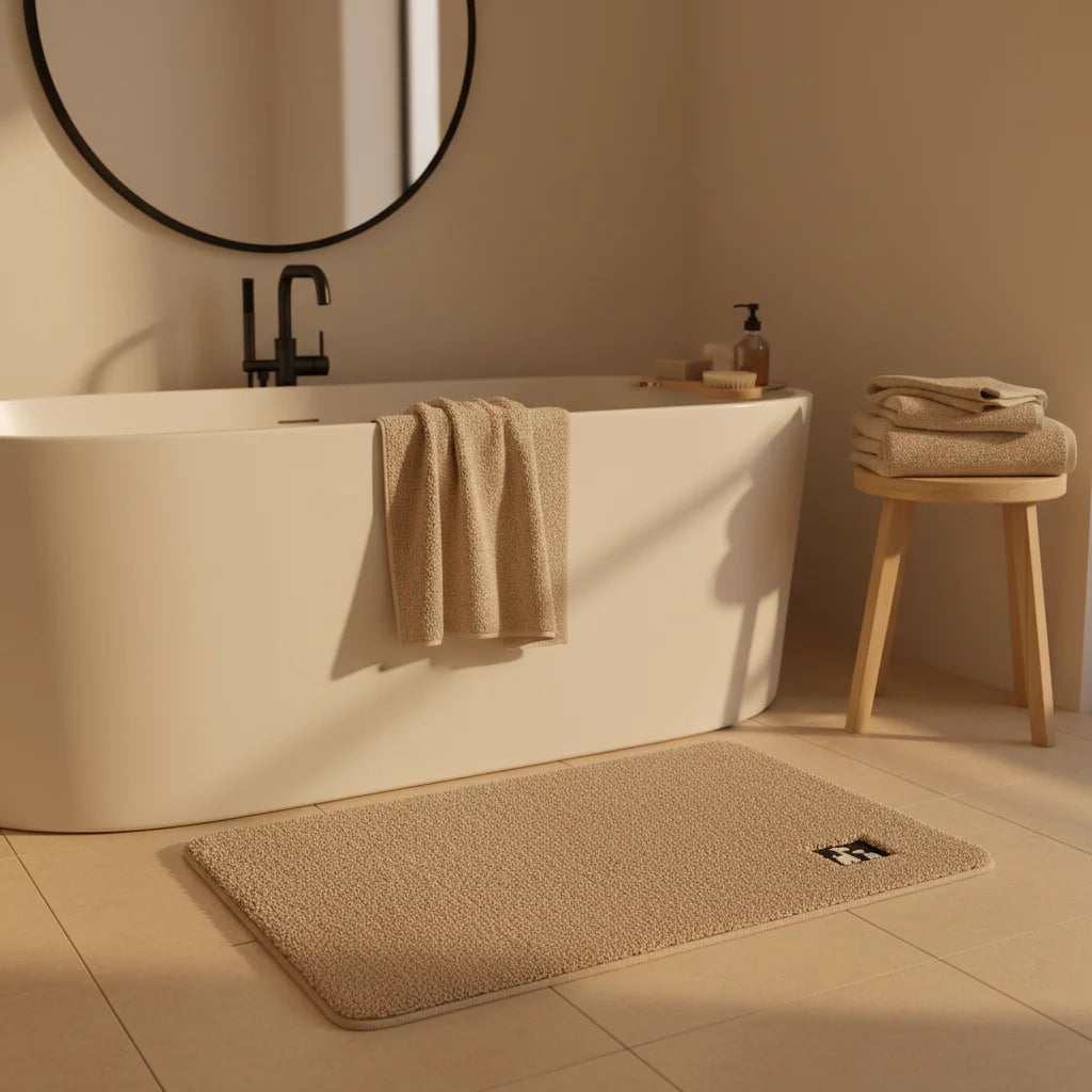 Tapis de Bain Moelleux Antidérapant 80x120cm